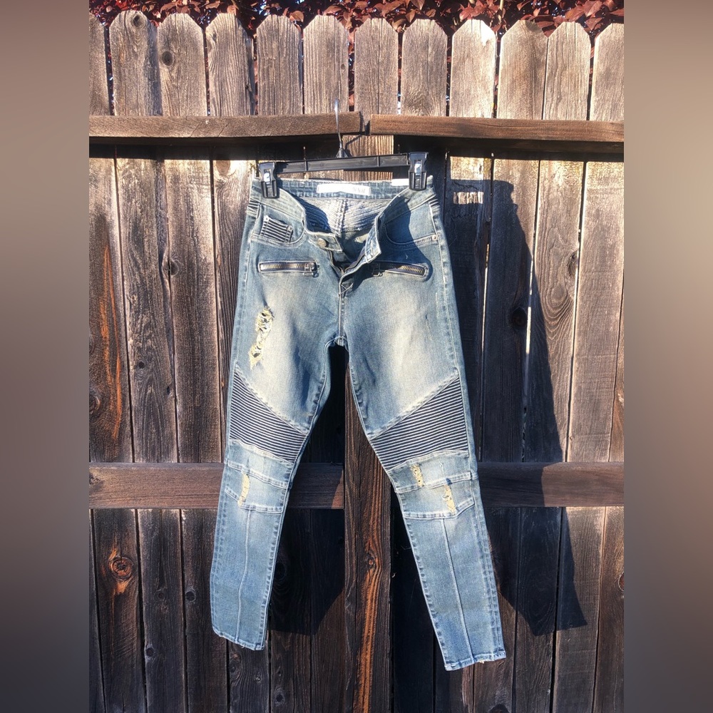 Lovers + Friends Skinny Moto Jeans